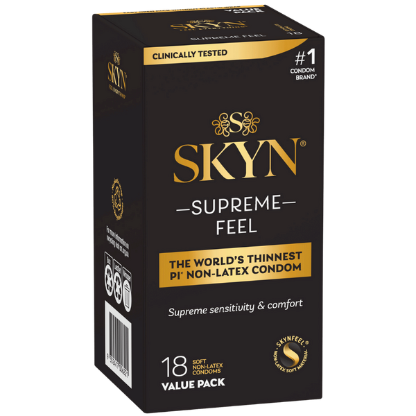 Ansell Supreme Feel 18's Stretchy Non Latex Condoms - Condoms