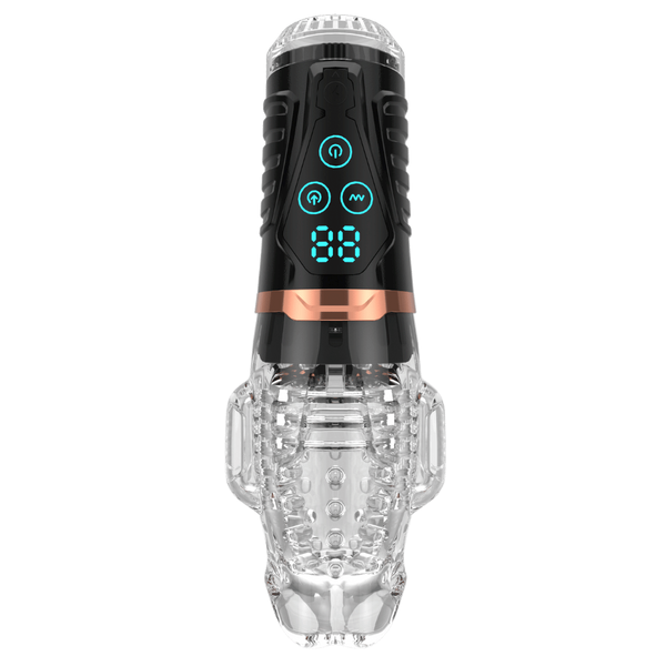 Amovibe Alpha Sucking & Vibrating Male Masturbator - Masturbators and Strokers