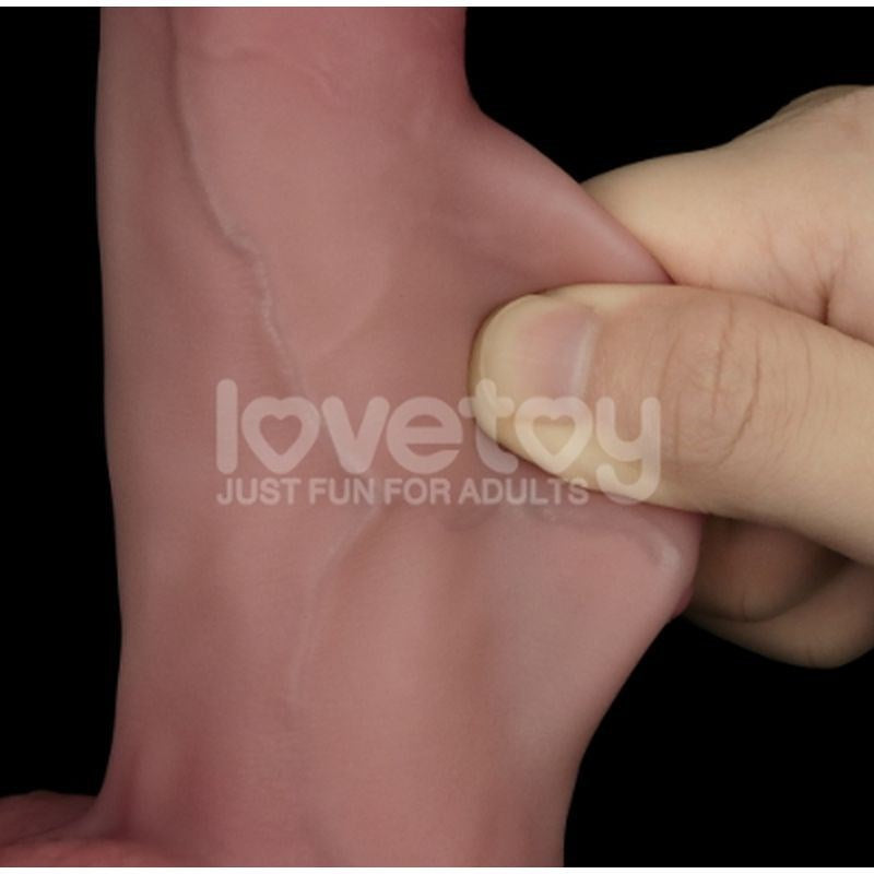 Lovetoy Sliding Skin Pro Dual Layer Realistic Silicone Dong - Realistic Dildos