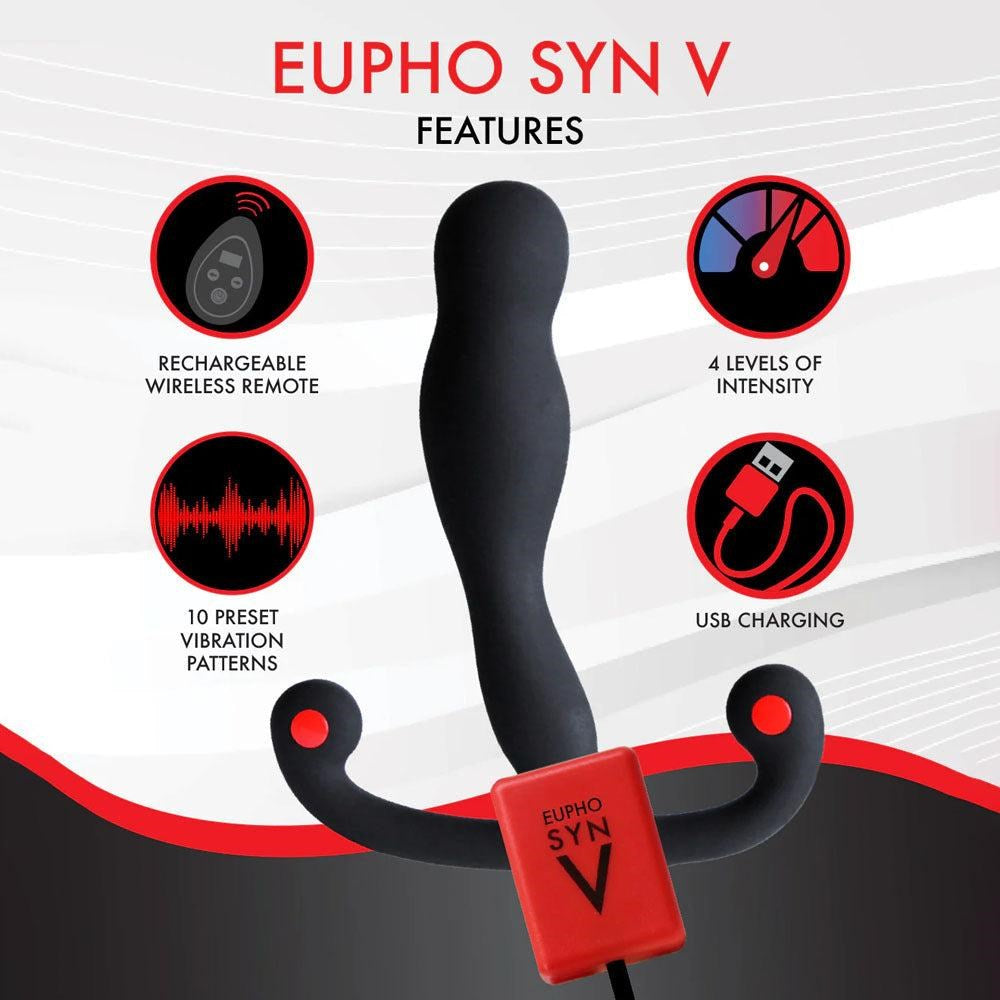 Aneros Eupho Syn V Vibrating Prostate Massager with Remote - Prostate Toys