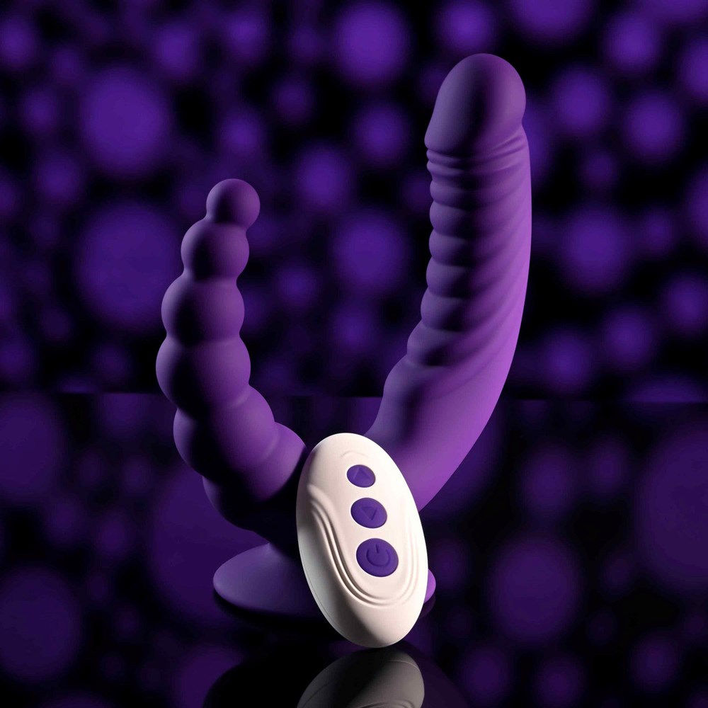 Evolved THE RIDER Double Ended Vibrator with Remote - Remote Control Vibrators