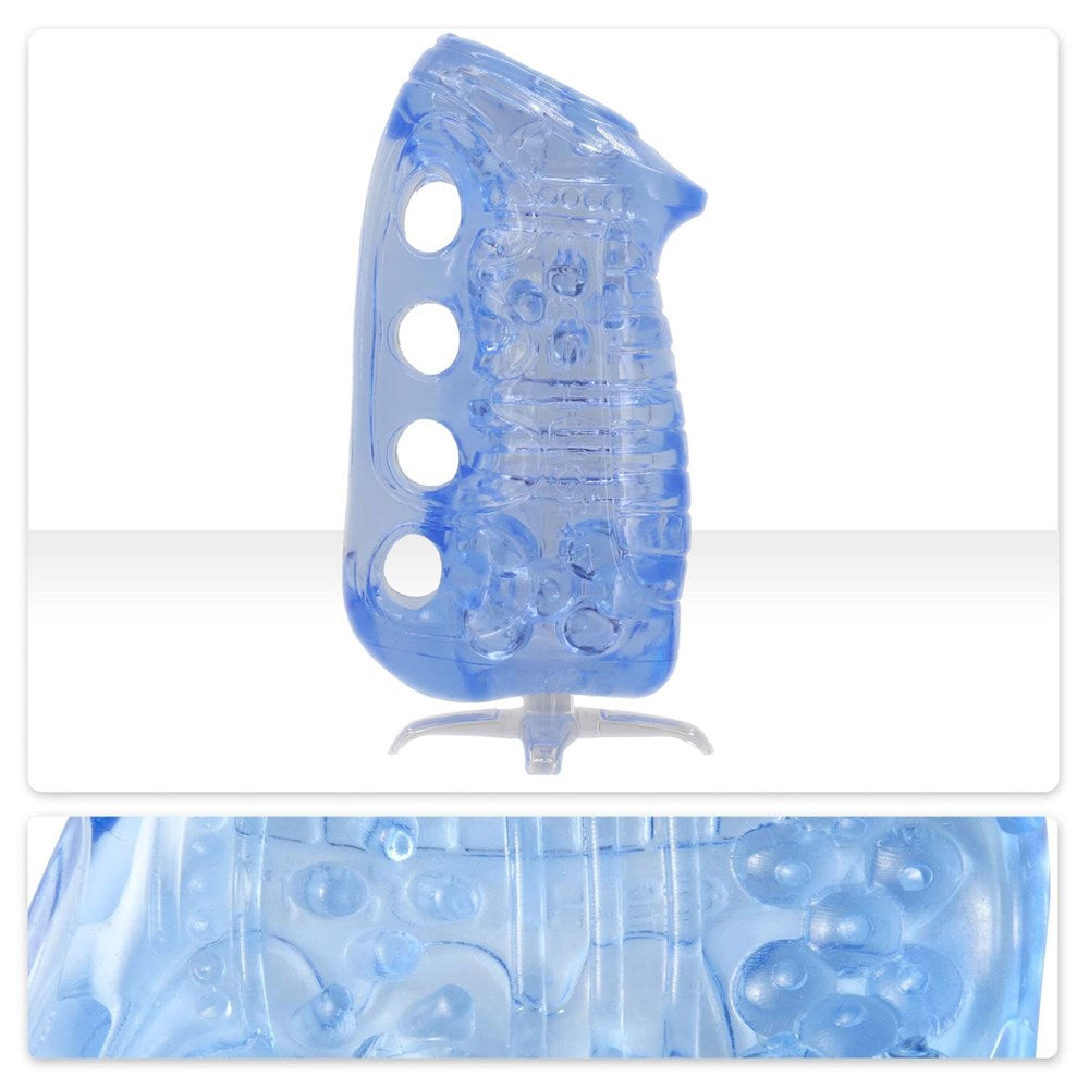 Fleshskins Grip Blue Ice Inc Masturbator Drying Stand - Masturbators and Strokers