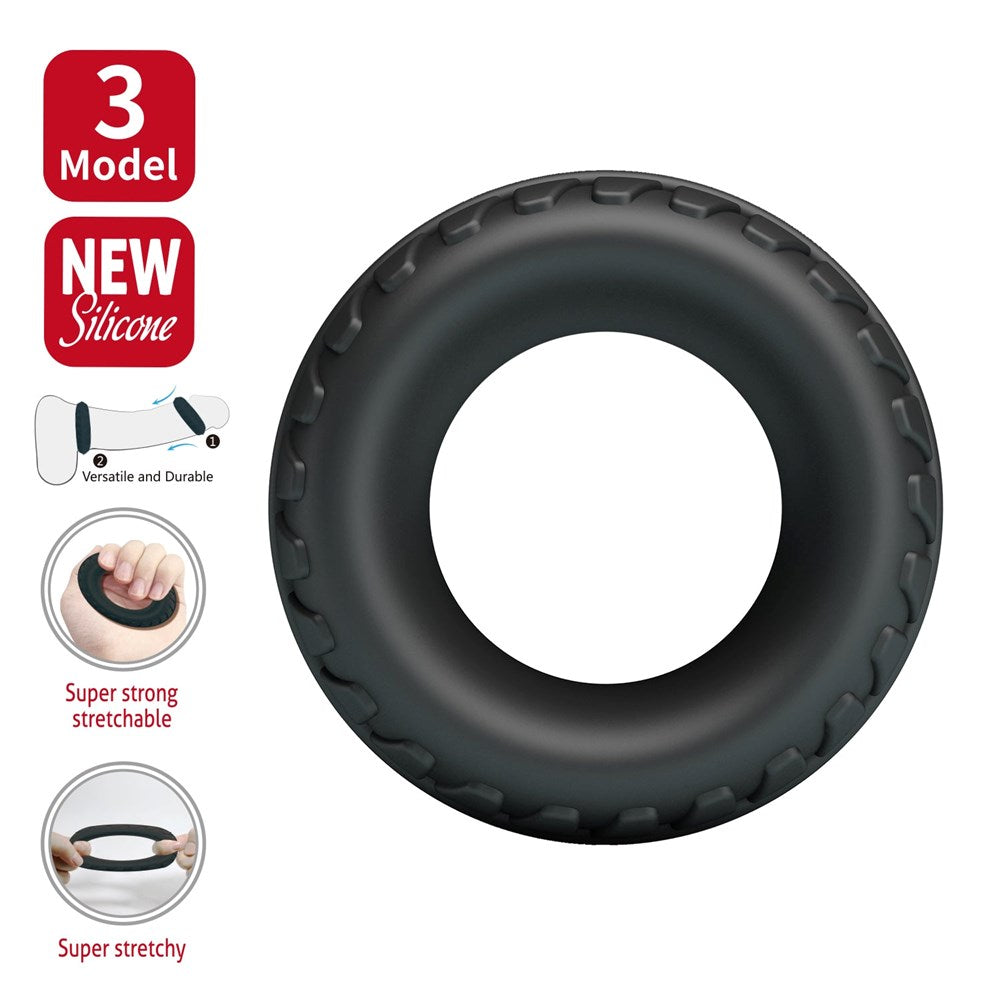Baile Dilson Super Soft Stretchy Silicone Cock Ring No.3 - Stretchy Cock Rings