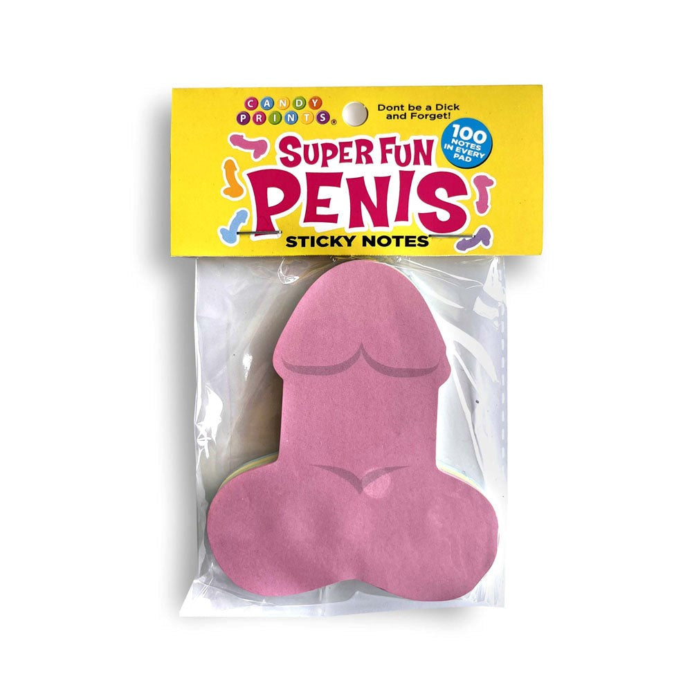 Little Genie Super Fun Penis Novelty Sticky Notes 100 Pack - Party Gifts and Novelties