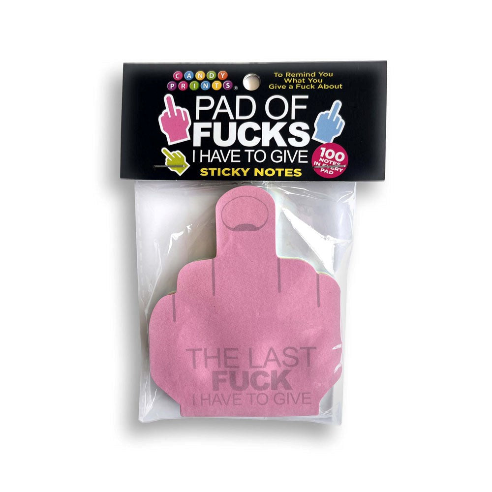 Little Genie Last Fuck I Have To Give Sticky Notes 100 Pack - Party Gifts and Novelties