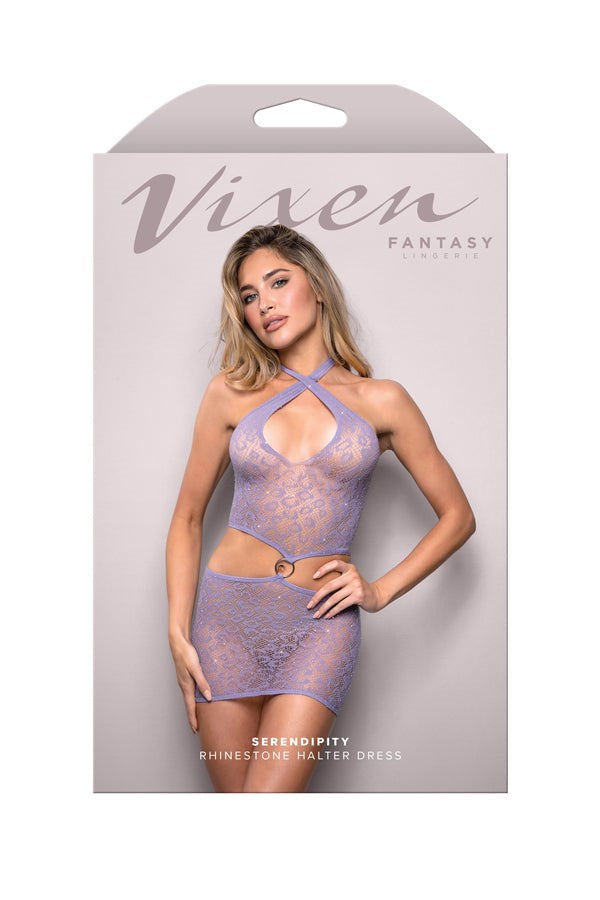 Fantasy Lingerie Vixen Serendipity Halter Dress OS - Fancy Dress Ups