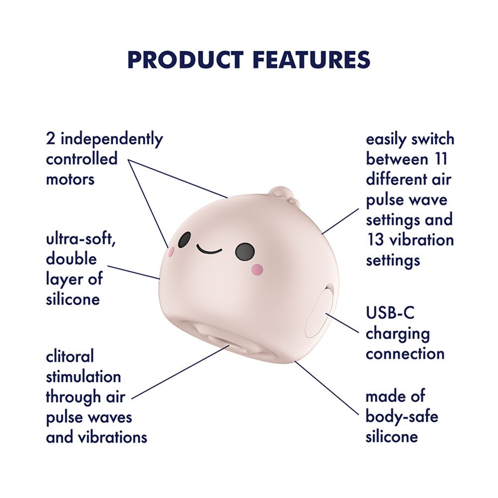 Satisfyer Mochi USB Rechargeable Air Pulse Clit Stimulator - Clit Ticklers and Pulsators