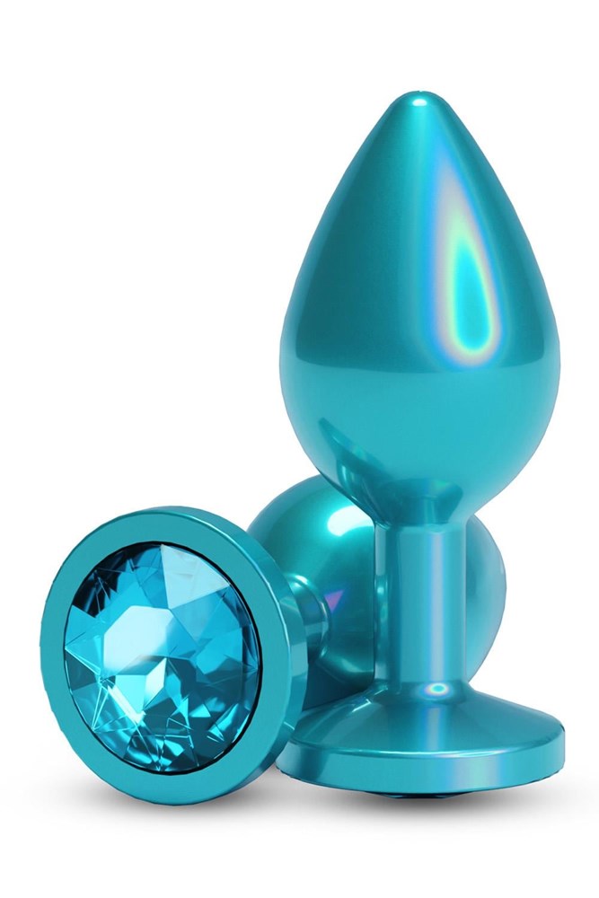 NS Novelties Rear Assets Iridescent Medium Butt Plug - Butt Plugs
