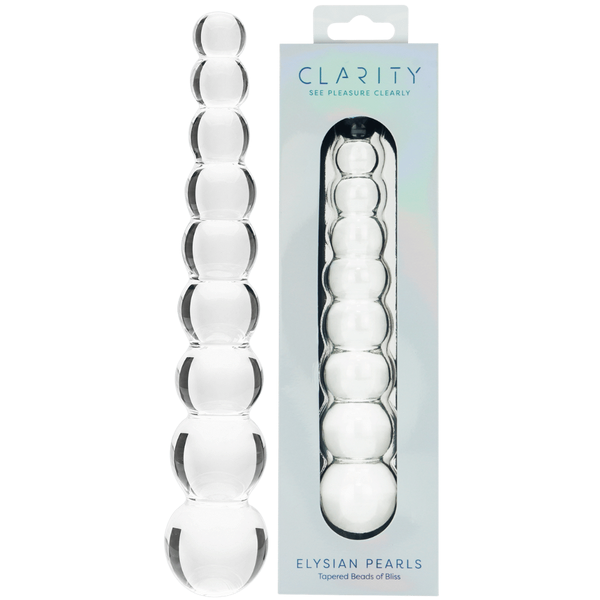 Creative Conceptions Elysian Pearls G-Spot Glass Dildo - Glass Sex Toys