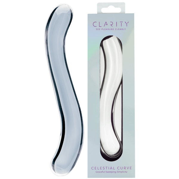 Creative Conceptions Celestial Curve Double Ender Glass Dildo - Glass Sex Toys