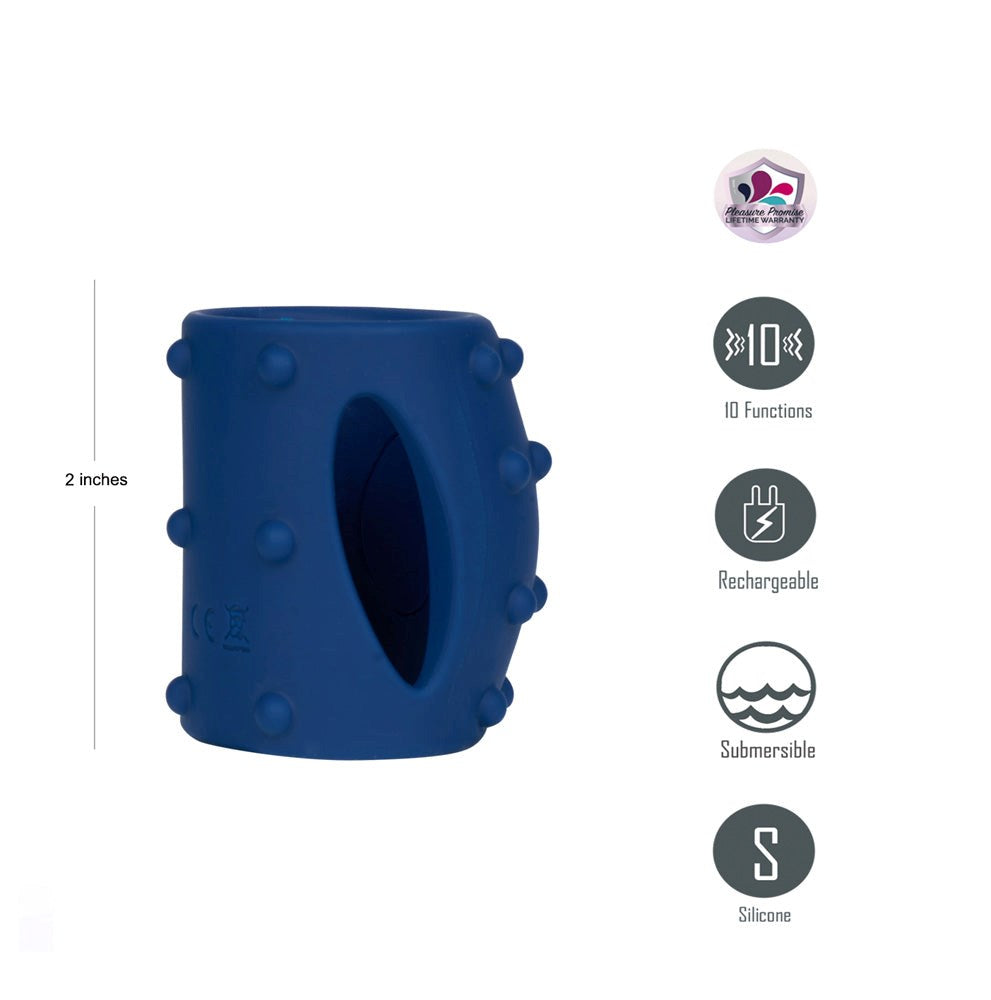 Maia ROMEO Rechargeable Vibrating Girth Enhancer Sleeve - Penis Sleeves and Extenders