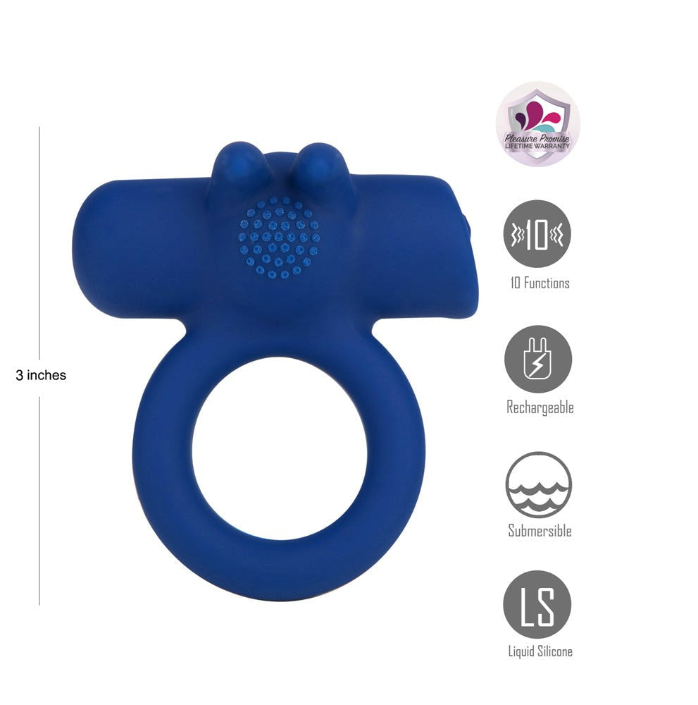 Maia HUXLEY Rechargeable Strong Vibrating Cock Ring - Vibrating Cock Rings
