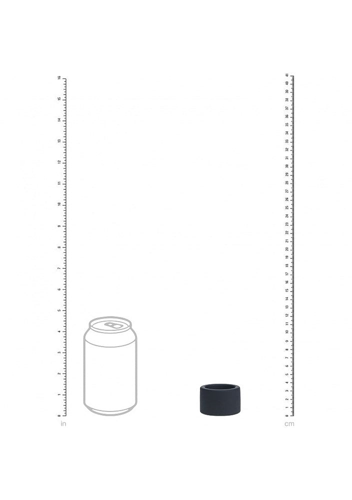 Shots LEVELZ Liquid Silicone Stretchy Ball Strap Black - Stretchy Cock Rings
