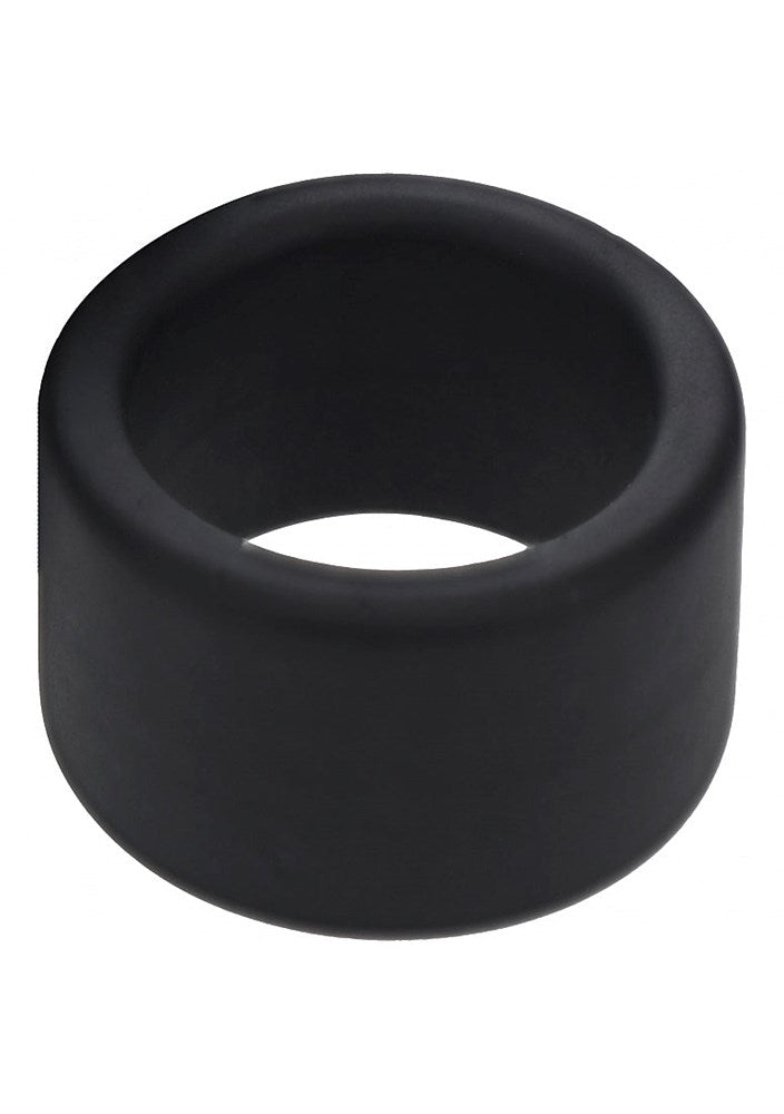 Shots LEVELZ Liquid Silicone Stretchy Ball Strap Black - Stretchy Cock Rings