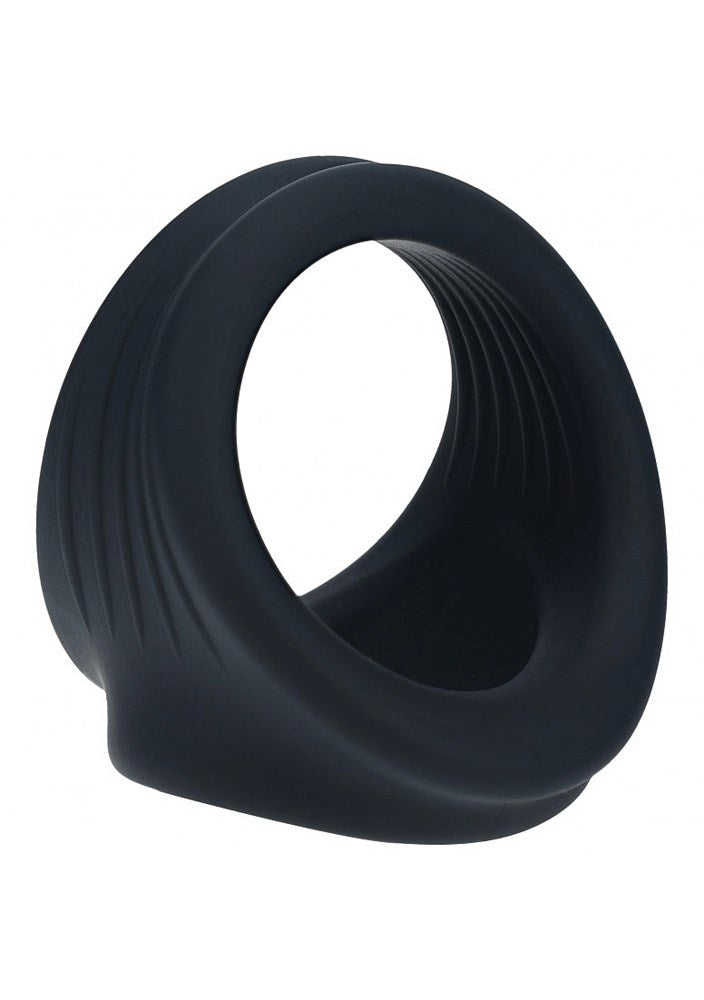 Shots LEVELZ Stretchy Silicone Cock and Ball Harness - Stretchy Cock Rings
