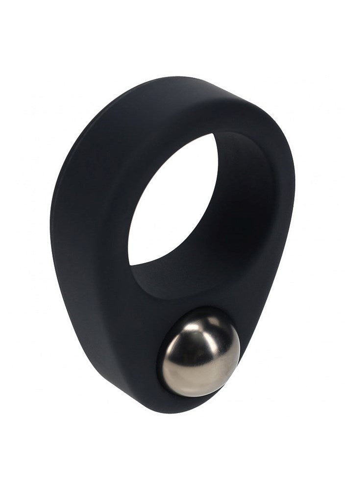 Shots LEVELZ Single Weighted Ball Mens Cock Ring - Stretchy Cock Rings