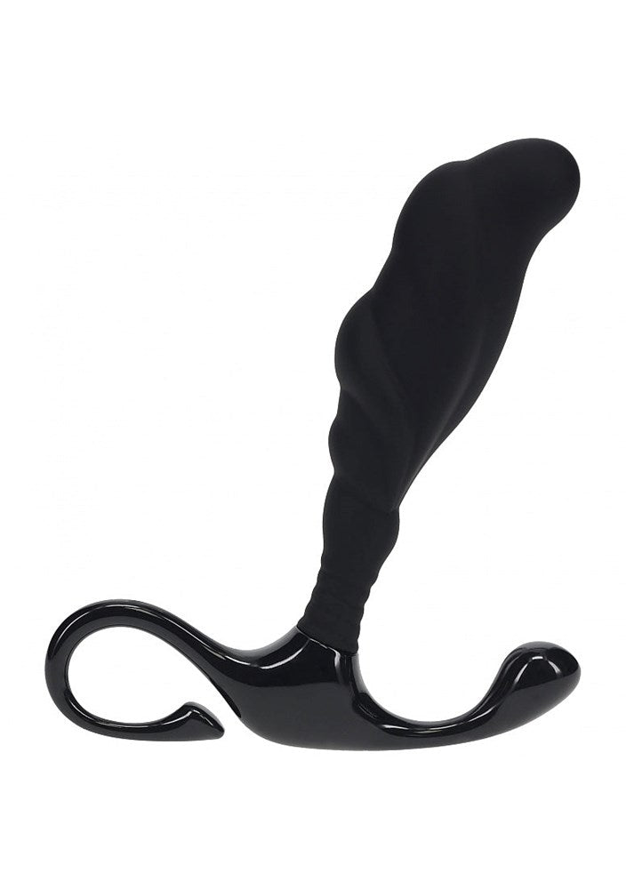 Shots LEVELZ Rippled with Hard Loop Prostate Massager Black - Prostate Toys