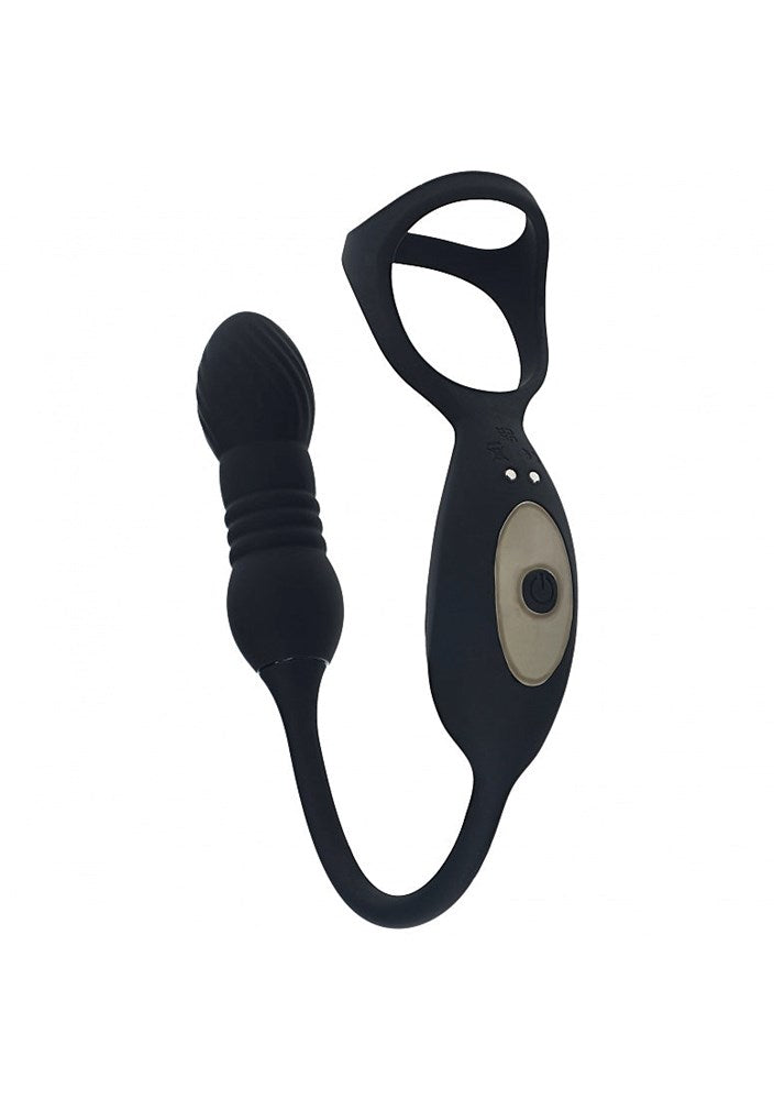 LEVELZ Vibrating TriO Cock Ring with P-Spot Stimulator - Vibrating Cock Rings