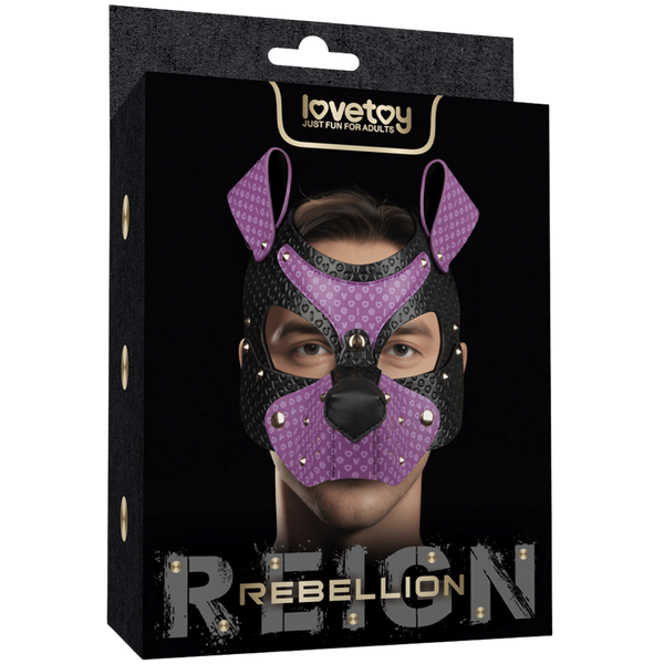 Lovetoy Wicked Pup Play Durable Bondage Mask - Masks And Blindfolds