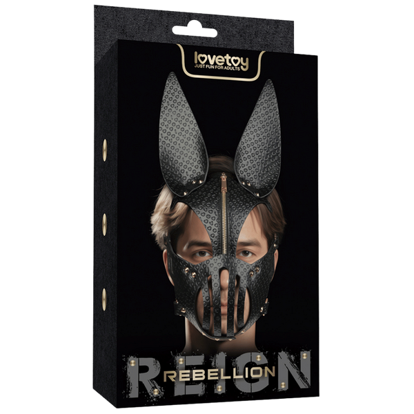 Lovetoy Dark Sculpted Bunny Ears BDSM Mask - Masks And Blindfolds