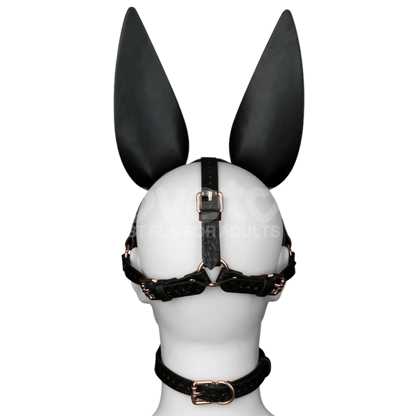 Lovetoy Dark Sculpted Bunny Ears BDSM Mask - Masks And Blindfolds