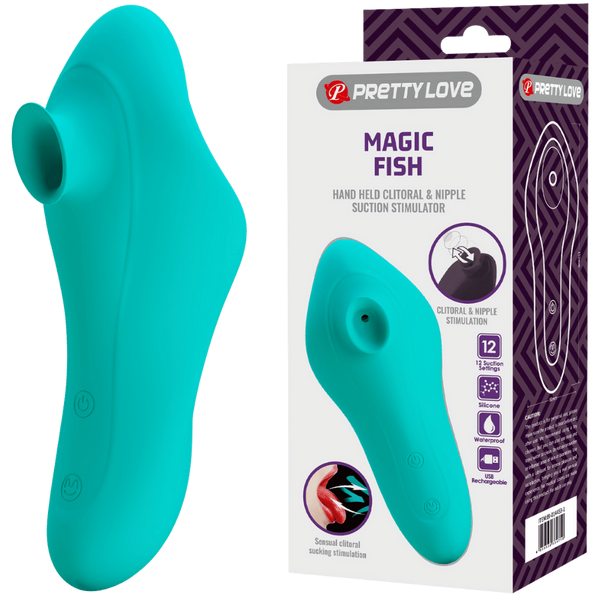 Pretty Love Magic Fish Rechargeable Clitoral Stimulator - Clit Ticklers and Pulsators