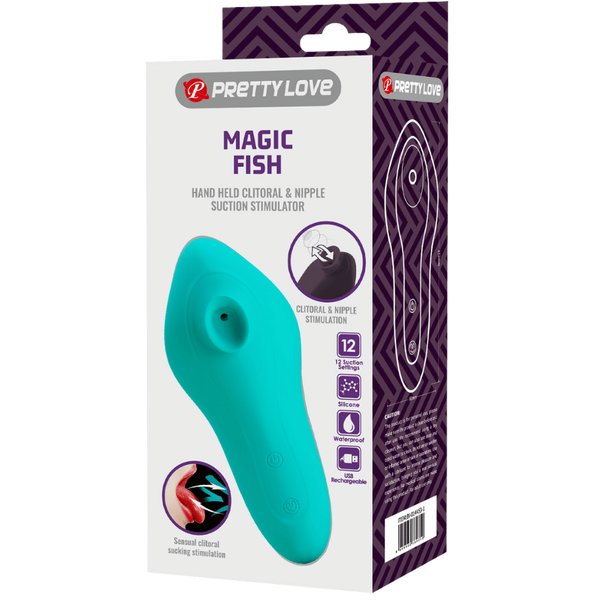 Pretty Love Magic Fish Rechargeable Clitoral Stimulator - Clit Ticklers and Pulsators