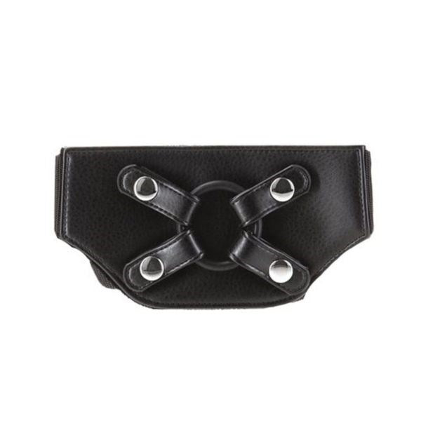 Addiction Strap On Harness With Silicone O Rings Black - Strap On Sextoys