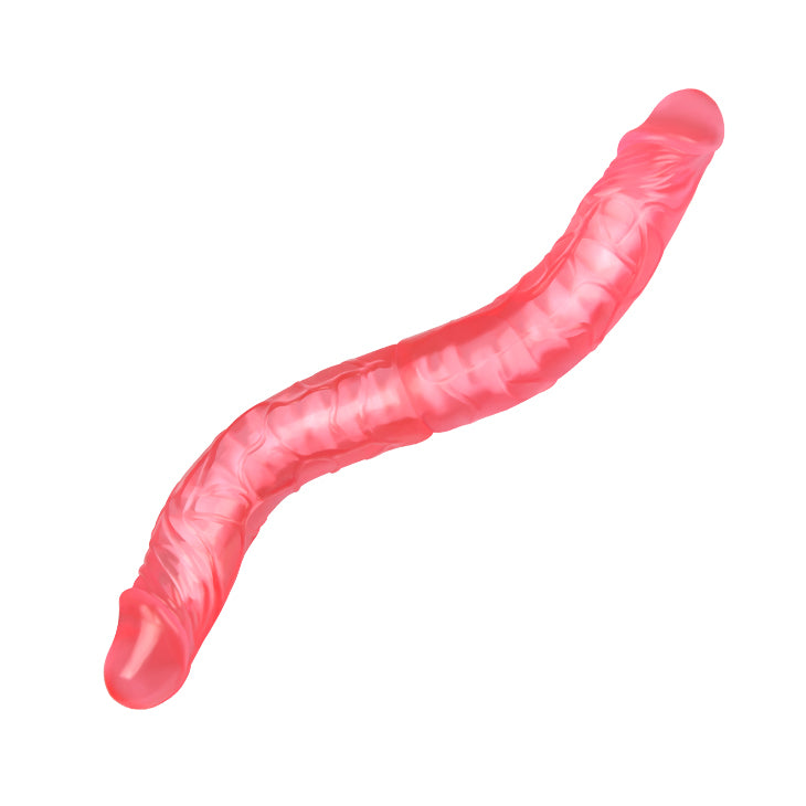 Baile Bendable Realistic TPR Double Dong 14 Inches - Double Ender