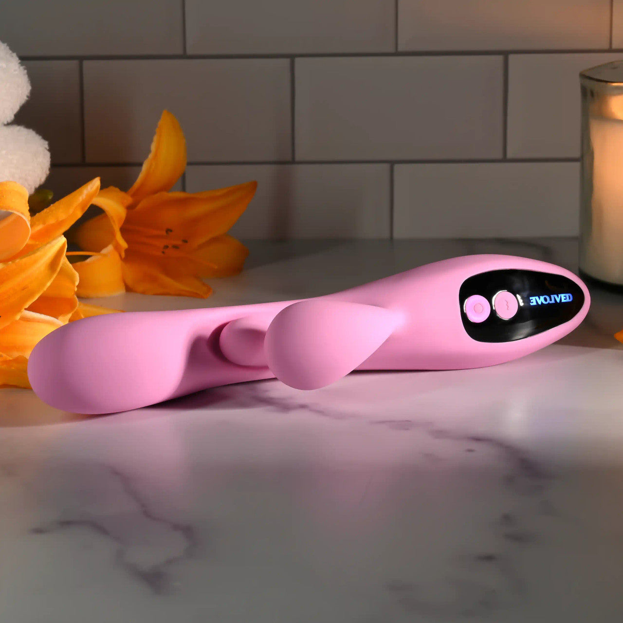 Evolved PUSH THE BUTTON Rabbit Vibrator with G-Spot Bud - Rabbit Vibrators