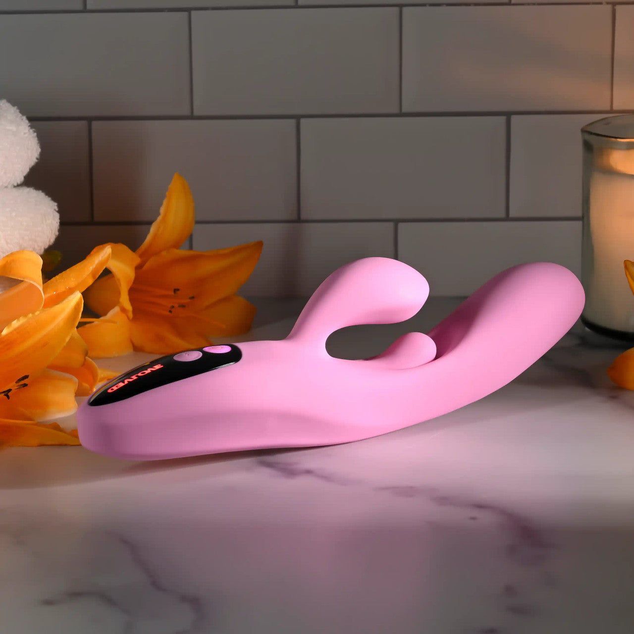 Evolved PUSH THE BUTTON Rabbit Vibrator with G-Spot Bud - Rabbit Vibrators