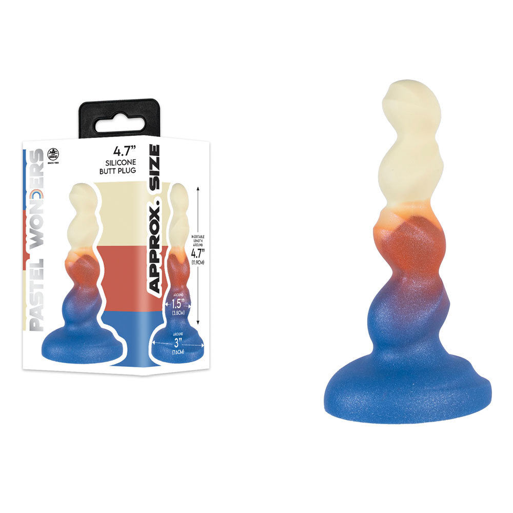Nanma Pastel Wonders 11.9 cm Silicone Butt Plug - Butt Plugs