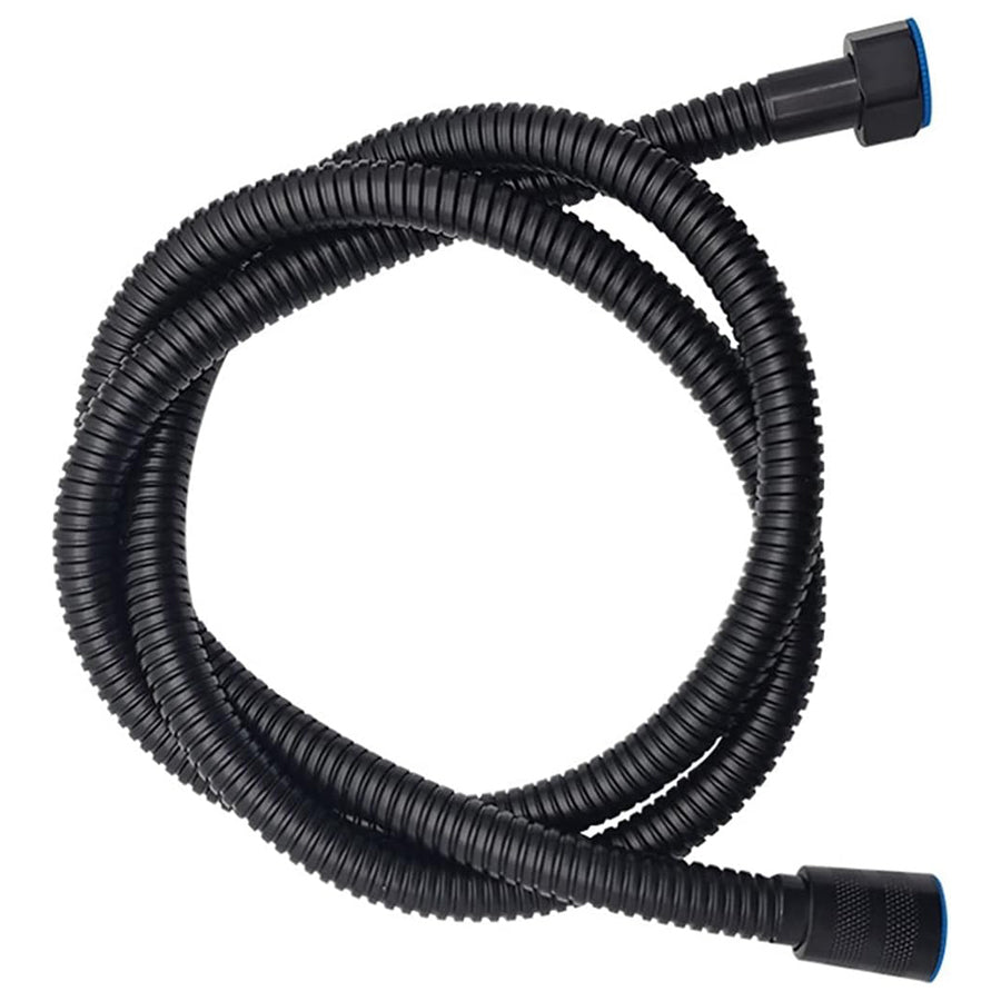 BDStyle Stainless Steel Kink Free Shower Hose Black - Enemas and Douches
