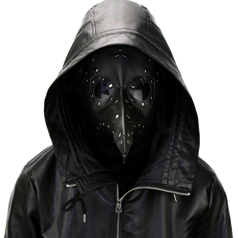 BDStyle Black Plague Doctor Mask Gothic Long Nose Bird Beak - Masks And Blindfolds