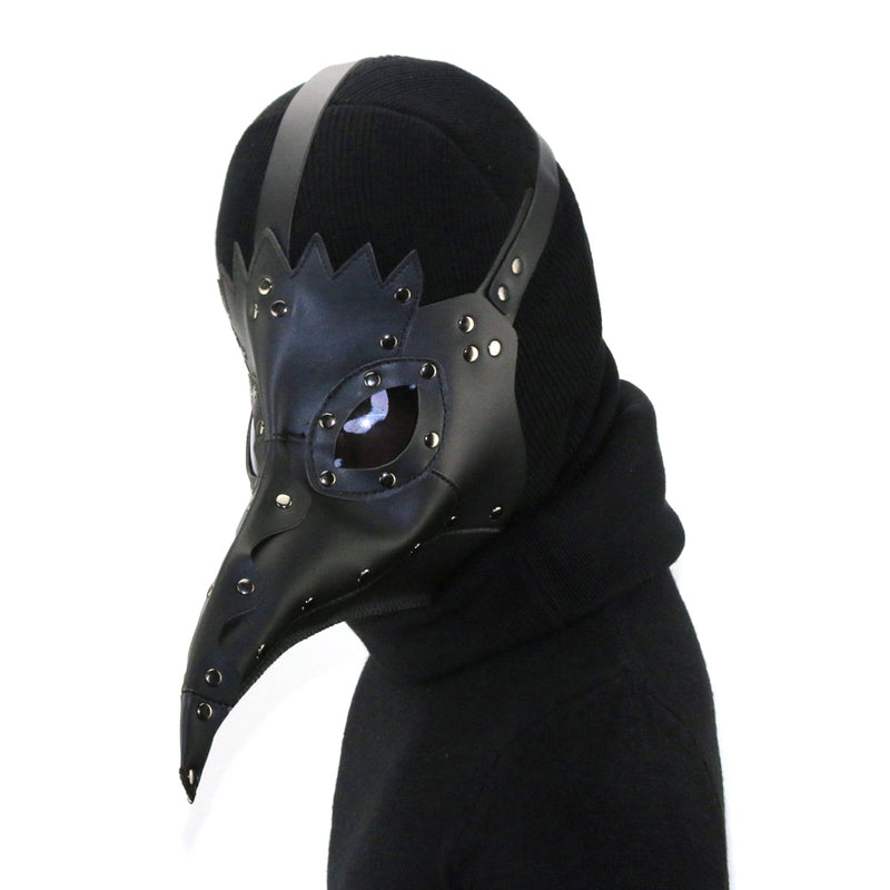 BDStyle Black Plague Doctor Mask Gothic Long Nose Bird Beak - Masks And Blindfolds
