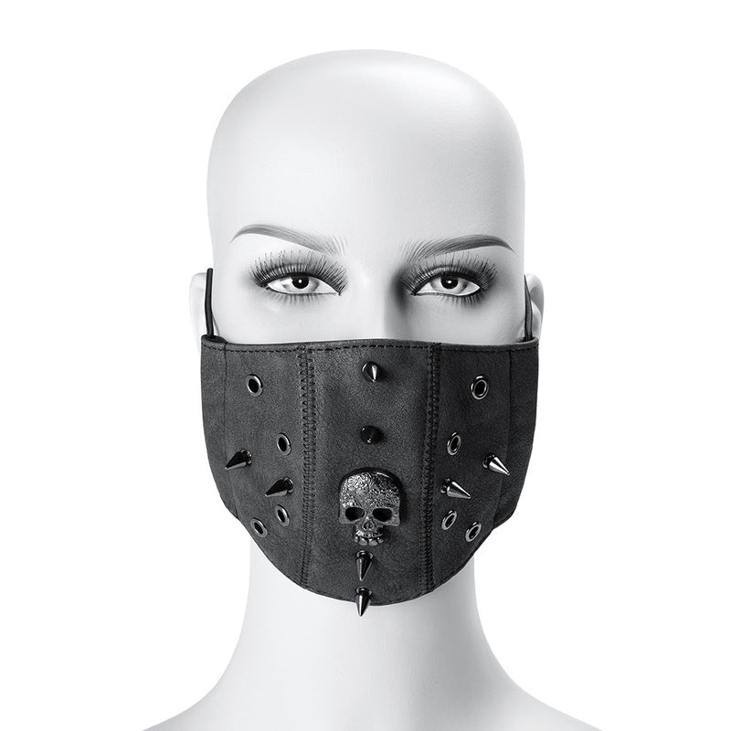 Steampunk Skull Rivets Adjustable Mask by BDStyle - Masks And Blindfolds