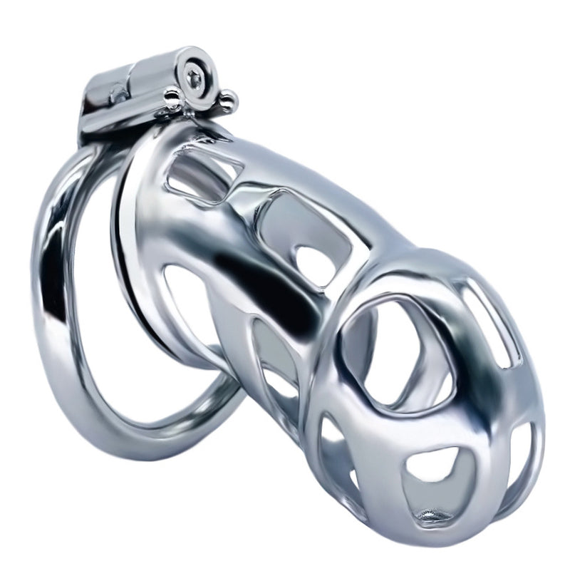 Cobra Metal Chastity Cage Device by BDStyle - Male Chastity