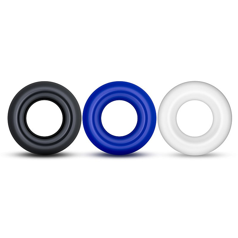Stay Hard Donut Rings by Blush Novelties - Cock Ring Sets