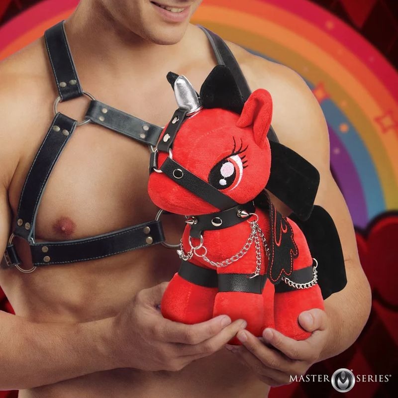 Scarlet Chainheart Bondage Pony Party Gift by XR Brands - Party Gifts and Novelties
