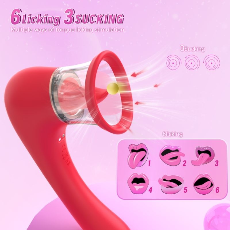 Trumpet 3-in-1 Sucking Licking Vaginal Stimulator Clit - Clit Ticklers and Pulsators