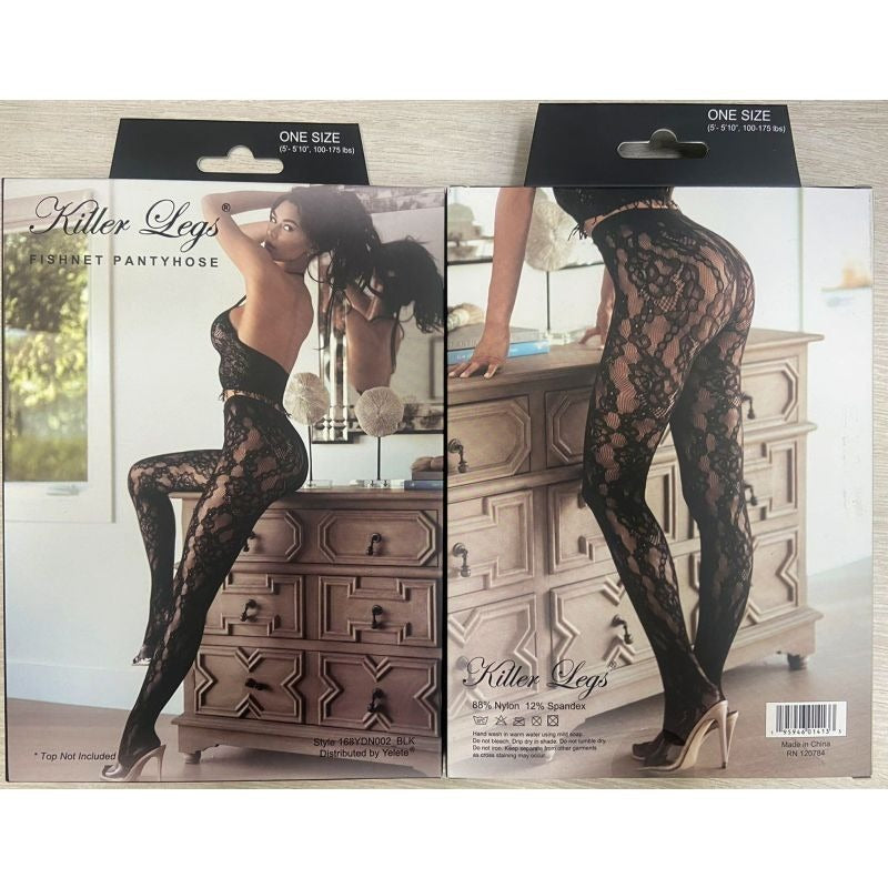 Chestnut Cheetah Fishnet Tights Coffee by Yelete - Fishnet and Thigh Highs