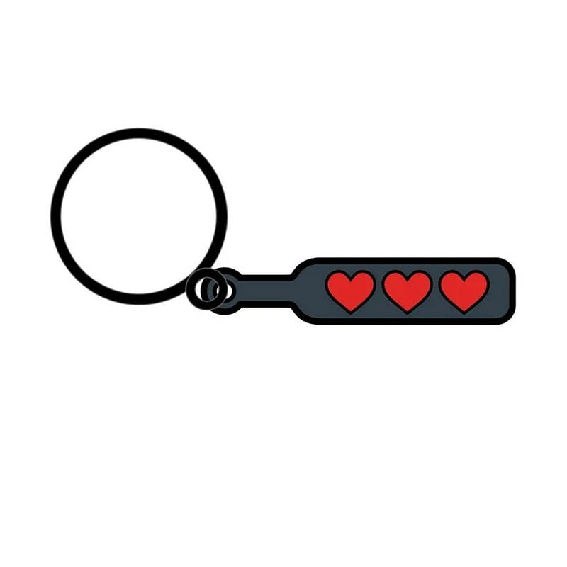 Hearts Paddle Keychain by Wood Rocket - Party Gifts and Novelties