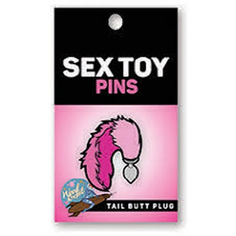 Tail Butt Plug Enamel Pin by Wood Rocket - Party Gifts and Novelties