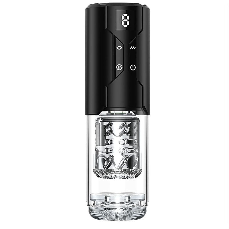 Valerian LCD Thrusting, Vibrating and Rotating Masturbator - Masturbators and Strokers