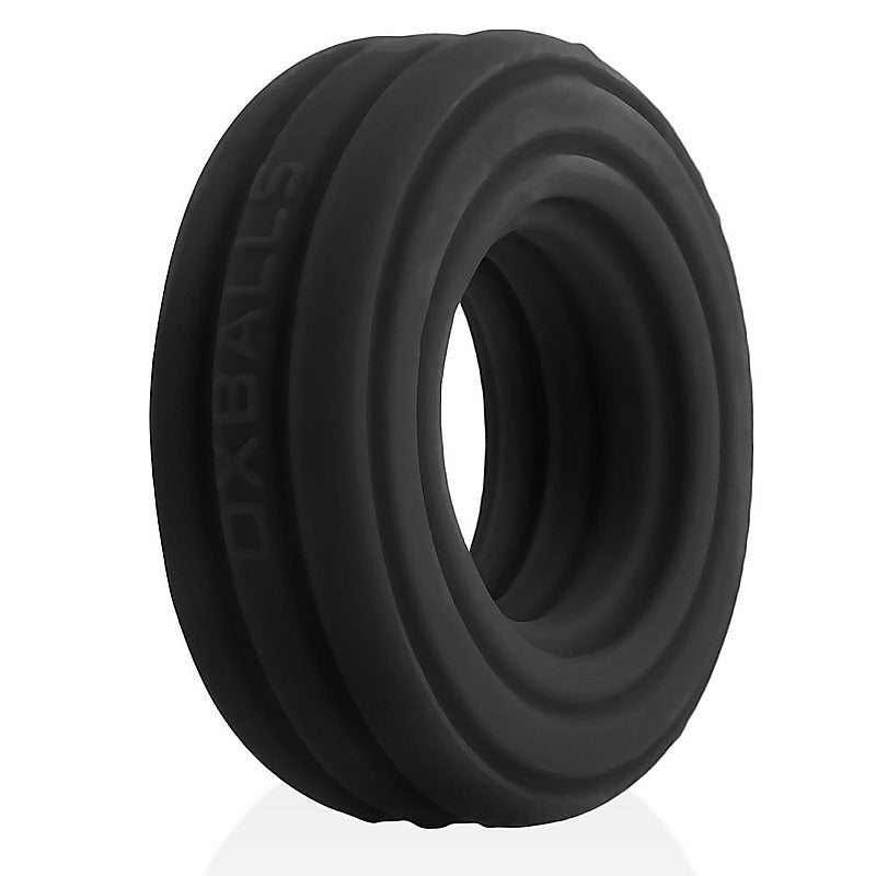 Roto Grooved Gripper Ribbed Cockring by Hunkyjunk - Stretchy Cock Rings