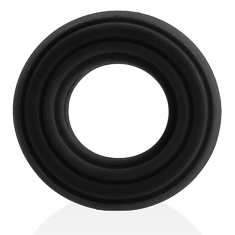 Roto Grooved Gripper Ribbed Cockring by Hunkyjunk - Stretchy Cock Rings