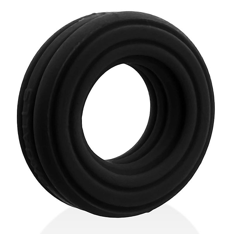 Roto Grooved Gripper Ribbed Cockring by Hunkyjunk - Stretchy Cock Rings