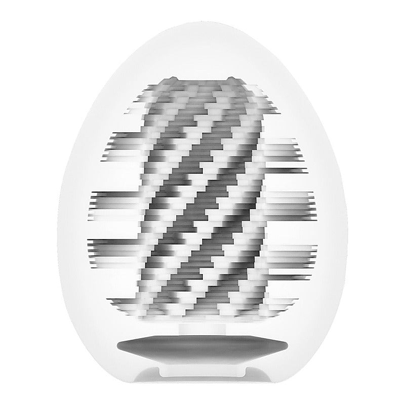 Egg Spiral Textured Male Stroker by Tenga - Masturbators and Strokers