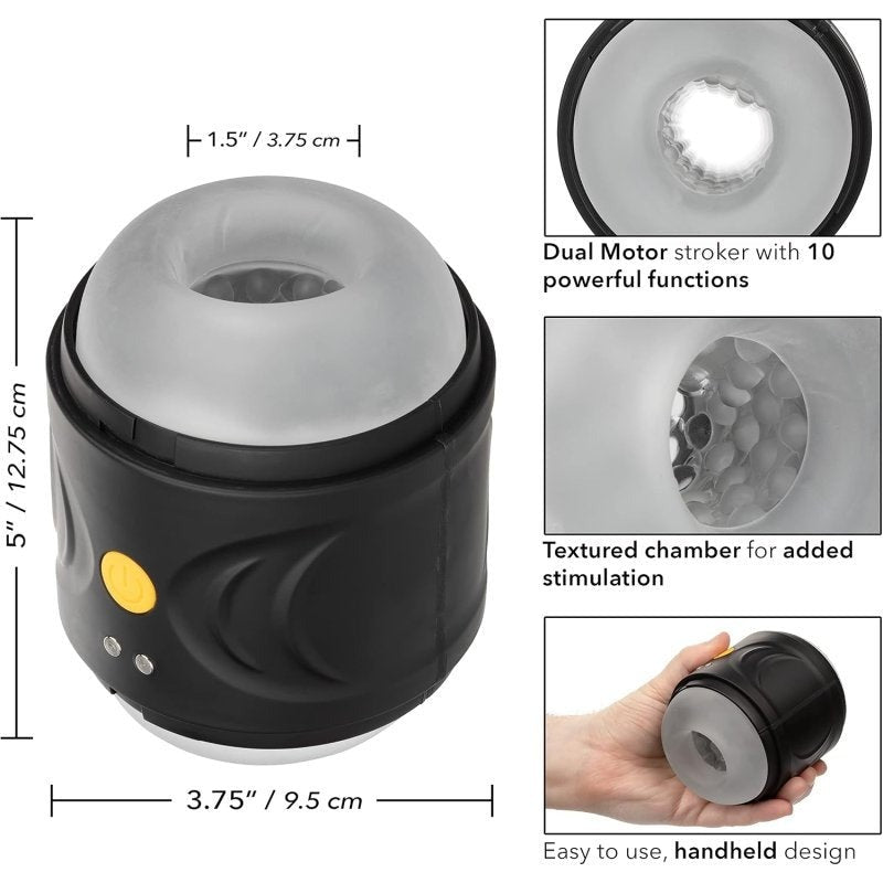Boundless Dual Motor Vibrating Stroker by California Exotics - Masturbators and Strokers