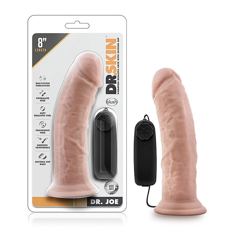 Dr Skin Dr Joe Cock Vanilla Dildo by Blush Novelties - Vibrating Dildos